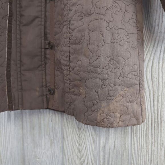 Vintage Billabong Women’s Medium Gray Long Overcoat Jacket Fur Hooded - Picture 7 of 10